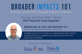 Broader Impacts Broader Impacts
